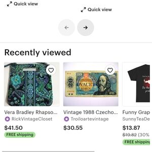 Vera Bradley Blue and Green Floral Crossbody Bag